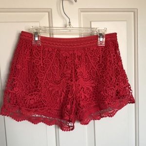 Pink Lace shorts